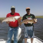 Double Redfish Action