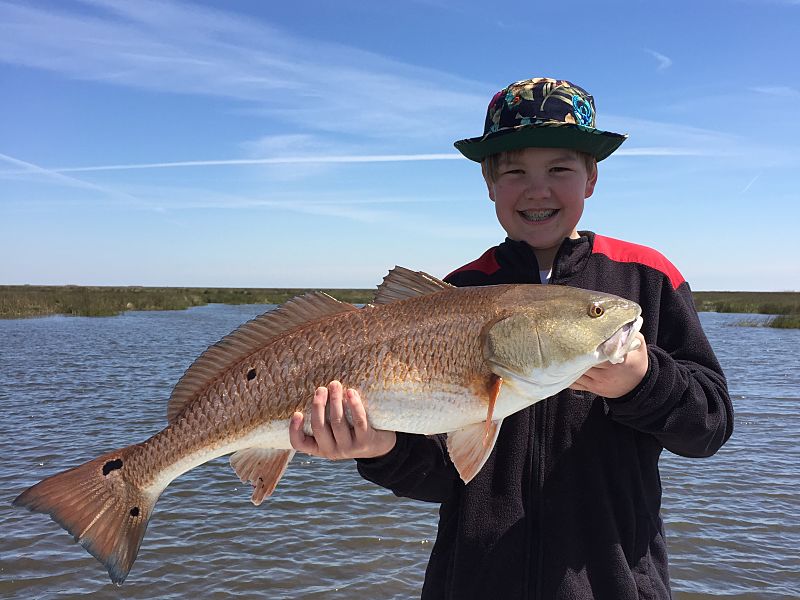 Kids Landing Redfish